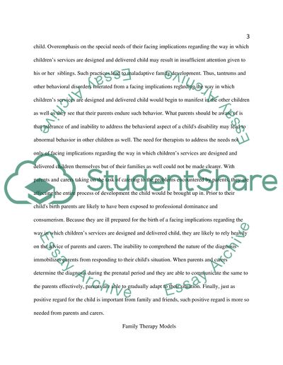 Helping Families of Children with Disabilities