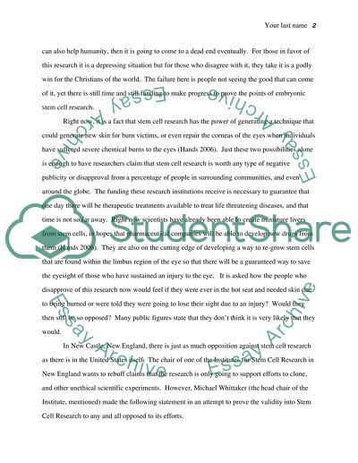 Stem Cell Research: The Importance In-behind Maintaining Funding