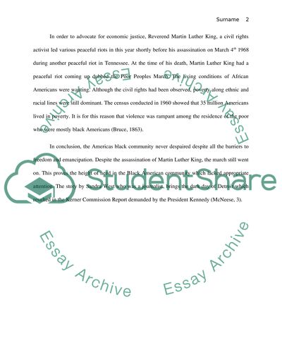 HIST 113 | 1968: The Year That Rocked the World | Spring 2014 | Writing assignment II