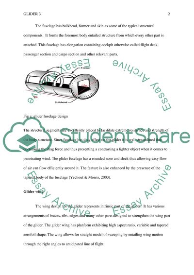 Technical Characteristics of a Glider