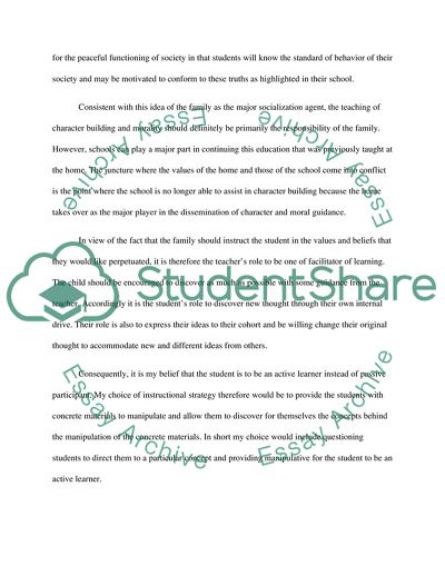 Philosophy of Education