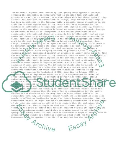 Selection of Global Leadership