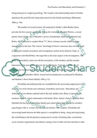 Fan Practices and Masculinity and Femininity