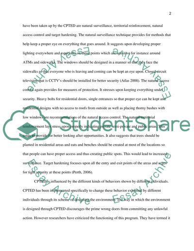 Crime prevention project