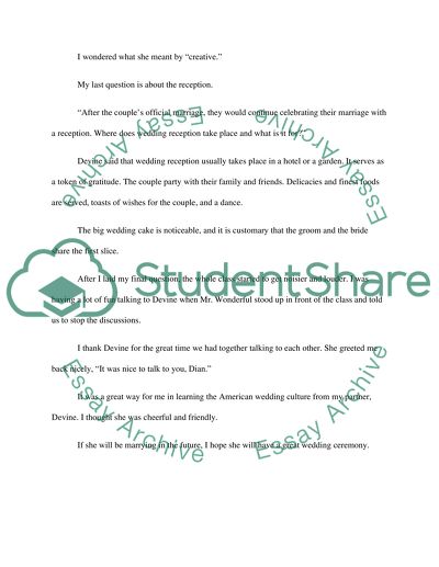 English American Wedding