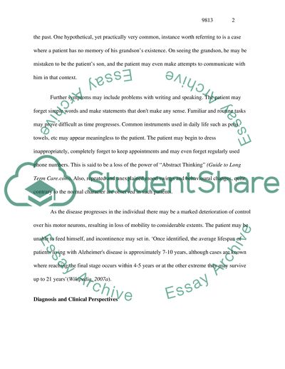 Introduction to Dementia and Alzheimers Disease