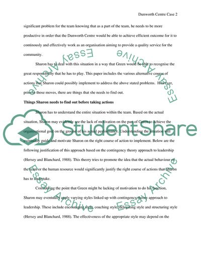 Dunworth Center Case