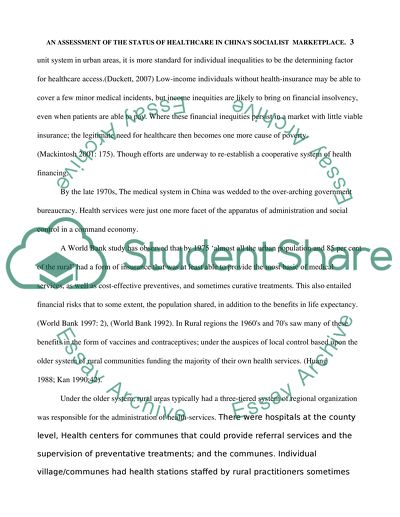 Introduction to Health Sector Reform in China