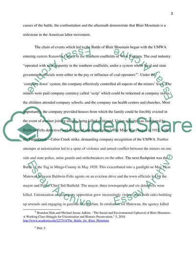 The Battle of Blair Mountain