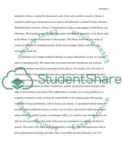 Do we still need library