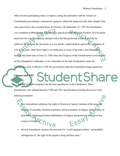 The origins of the US Constitution