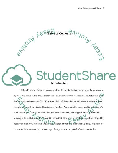 Urban Entrepreneurialism in Aston - Is It Working