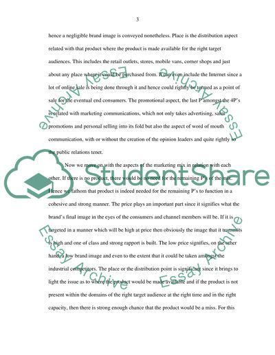 The Elements of the Marketing Mix