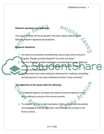 A Comparative Analysis of Early Childhood Curricula in England, New Zealand and Sweden