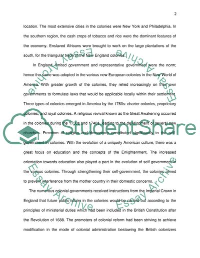 How the Seeds for Later Self-Government Were Sown in the Early Colonies