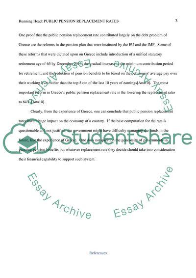 Publi Pension Replacement Rates