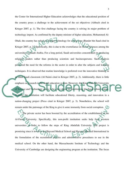 The Saudi Education System