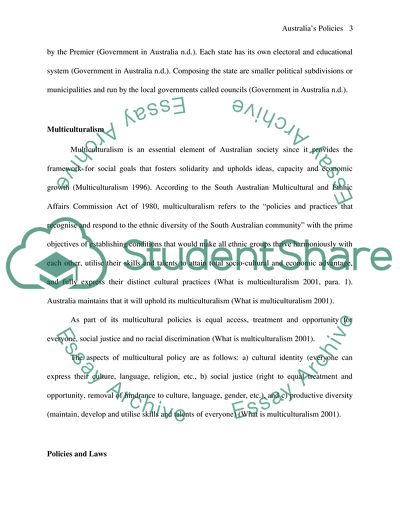 Australias Policies on Language and Multiculturalism