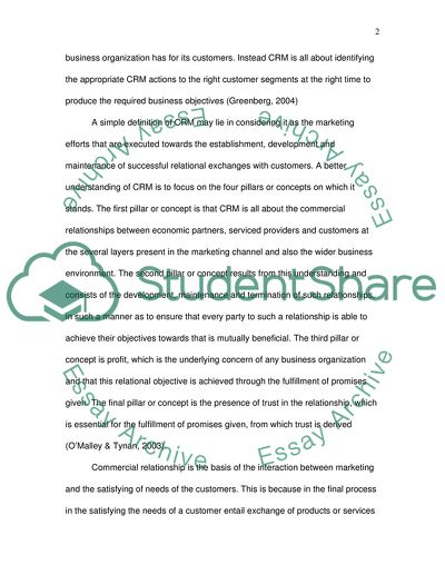 Customer Realtionship Marketing