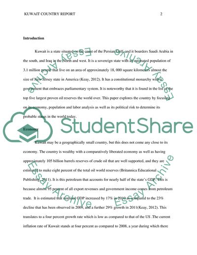 Kuwaits Status in the World Today