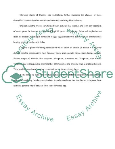 Contribution of Meiosis to Human Genetic Diversity