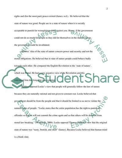 Hobbes State of Nature