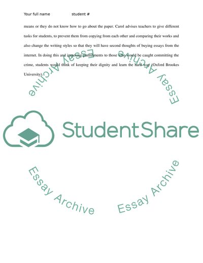 Plagiarism and the British Culture