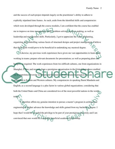 The work experiences