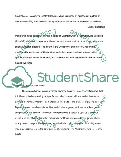 Severe Mental Illnesses: Bipolar Disorder