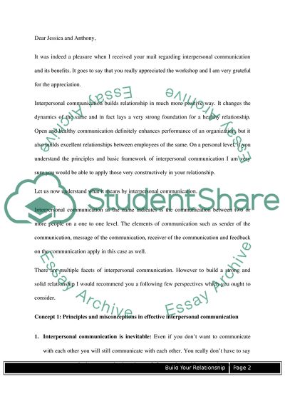 Build Your Relationship