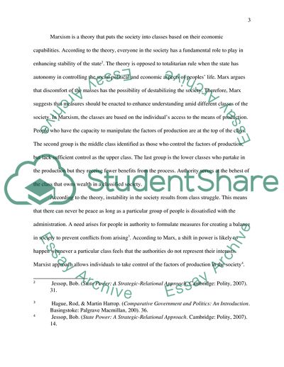 Marxism Theory of the State