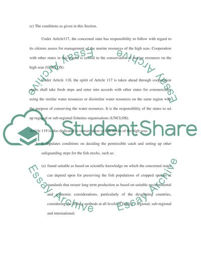 Regional Fisheries Management Organisations and Management of Fish Stocks