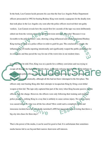 Murder and Media: The Rodney King