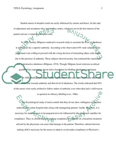 Relevance of Milgrams Research on Obedience