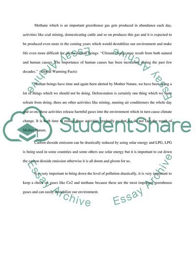 The Level of Pollution Today
