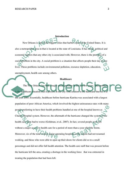 The Impact of Hurricane Katrina on the Mental and Physical Health