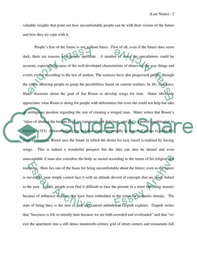 On Fear of the Future