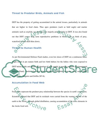 Ban of DDT in the US