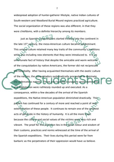 North American Indian Culture That Flourished before the Arrival of the Spanish Conquistadors