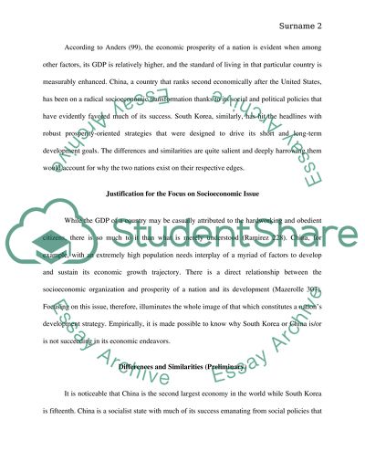 A Comparison between China and South Korea
