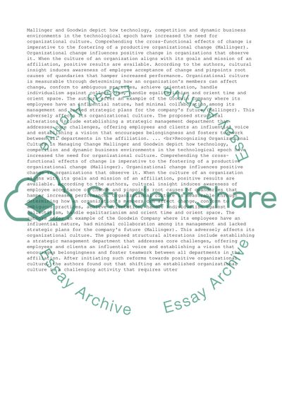 Organizational Culture Essay Example Topics And Well Written Organizational Culture Business Plans Online also Small Essays In English Essay My Family English