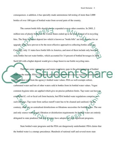 Case: Literacy and Critical Thinking in the Digital Age A Study of Bottled Water