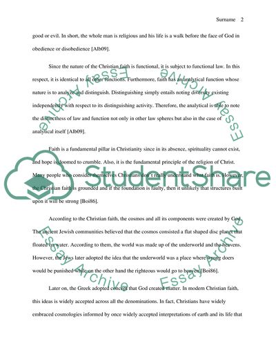 The Functional Nature of the Christian Faith