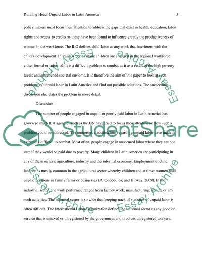 The Problem of Unpaid Labor in Latin America