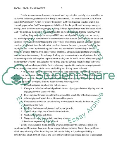 Underage Drinking and DUI Problem in Horry County