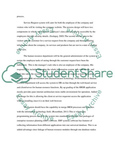 Service Request - HR Systems PT.2