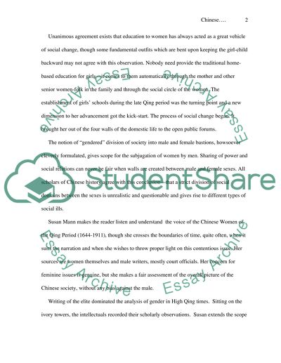 Chinese Women and Their Problems during the High Qing Era