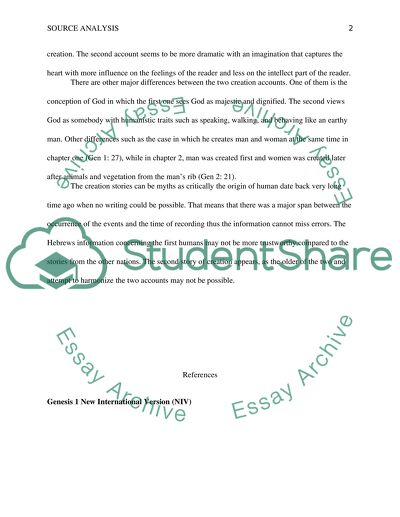 Source Analysis Assignment