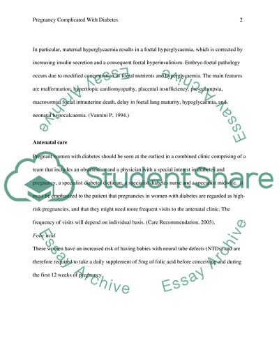 Pregnancy Complicated With Diabetes