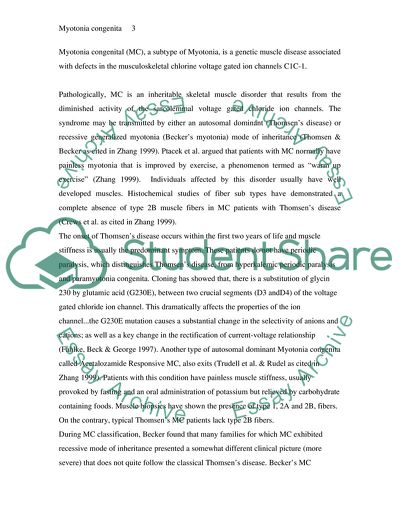 Structure and Function of the Chloride Channel: Myotonia Congenita